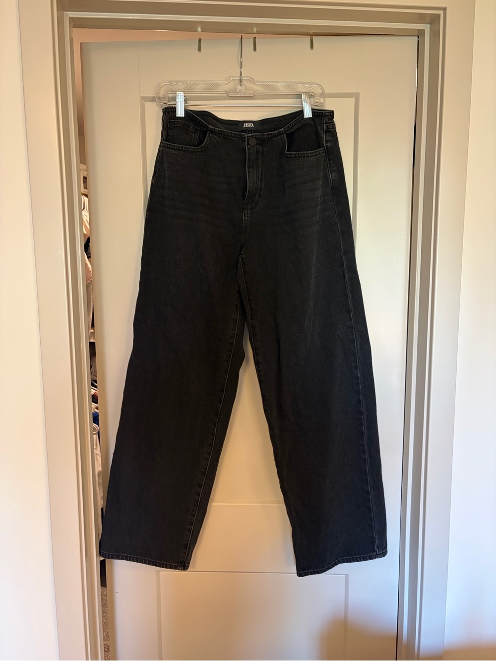 bohme Black Wide-Leg Flare Jeans